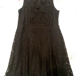 Black lace dress